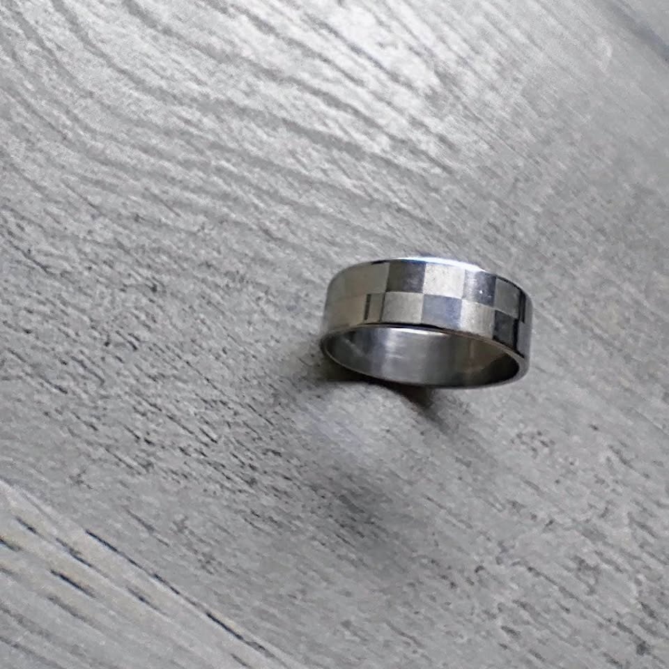 Checker Style Men’s Ring - photo 2