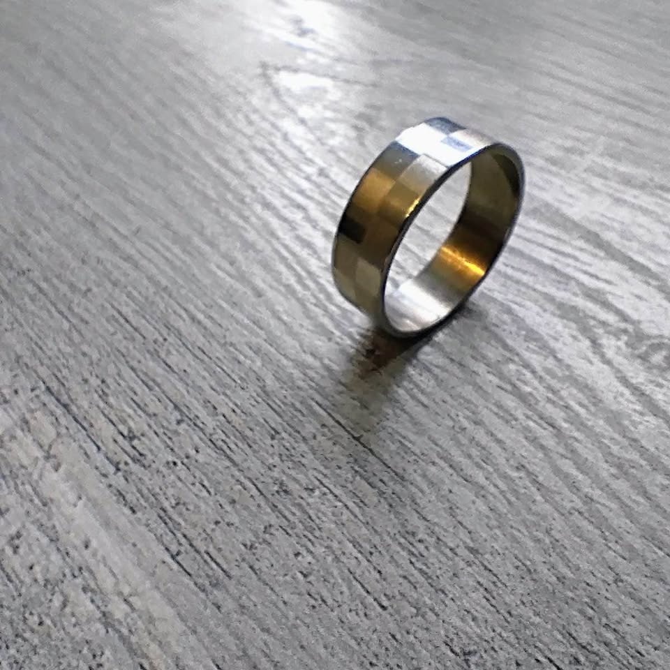 Checker Style Men’s Ring - photo 4