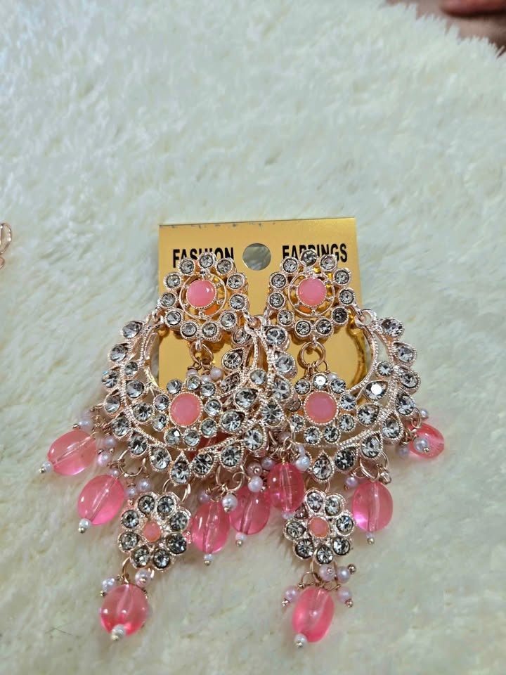 Kundan Style Indian Jewelry Set – 5 Colors Available - photo 3