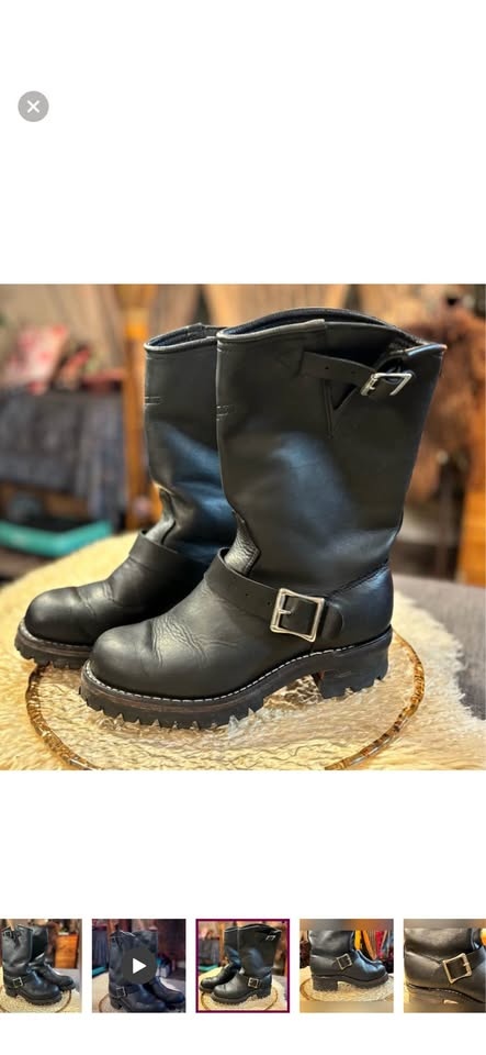 DAYTON Engineer Boots • Soft Toe • Genuine Leather • Vibram Sole