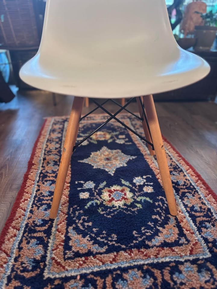 Vintage Cottagecore Wool Blend Accent Rug 27x51in - photo 5