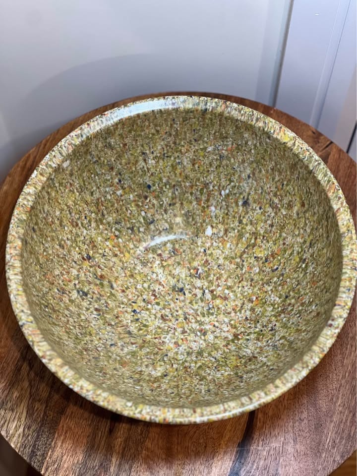 Vintage Brookpark Confetti Melamine 11.5" Mixing Bowl - photo 4