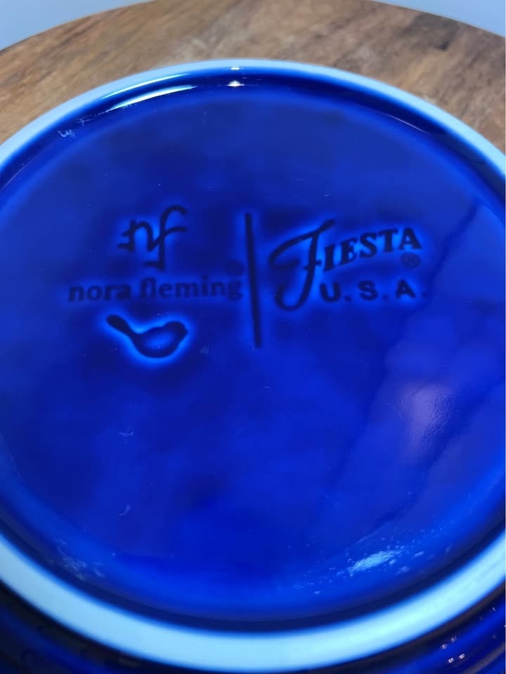 Fiesta x Nora Fleming Twilight Blue Pie Plate (no mini) - photo 5