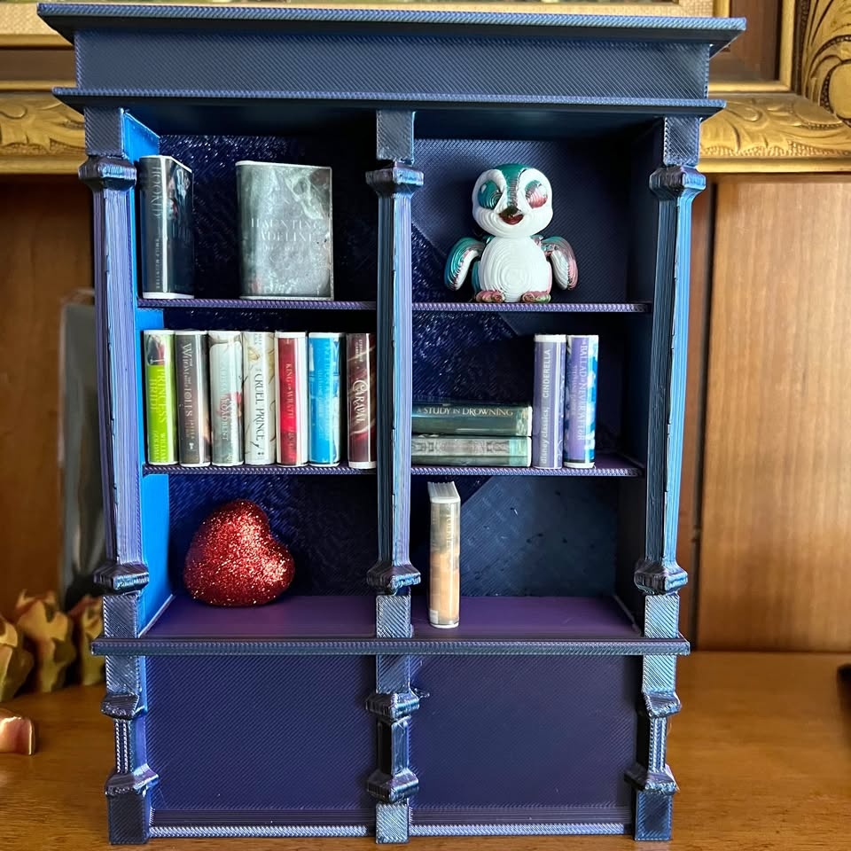 Miniature Library Bookcase for Mini Books