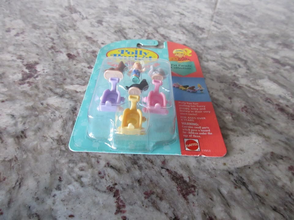 Vintage Polly Pocket Lil Pet Carts Playset - photo 4