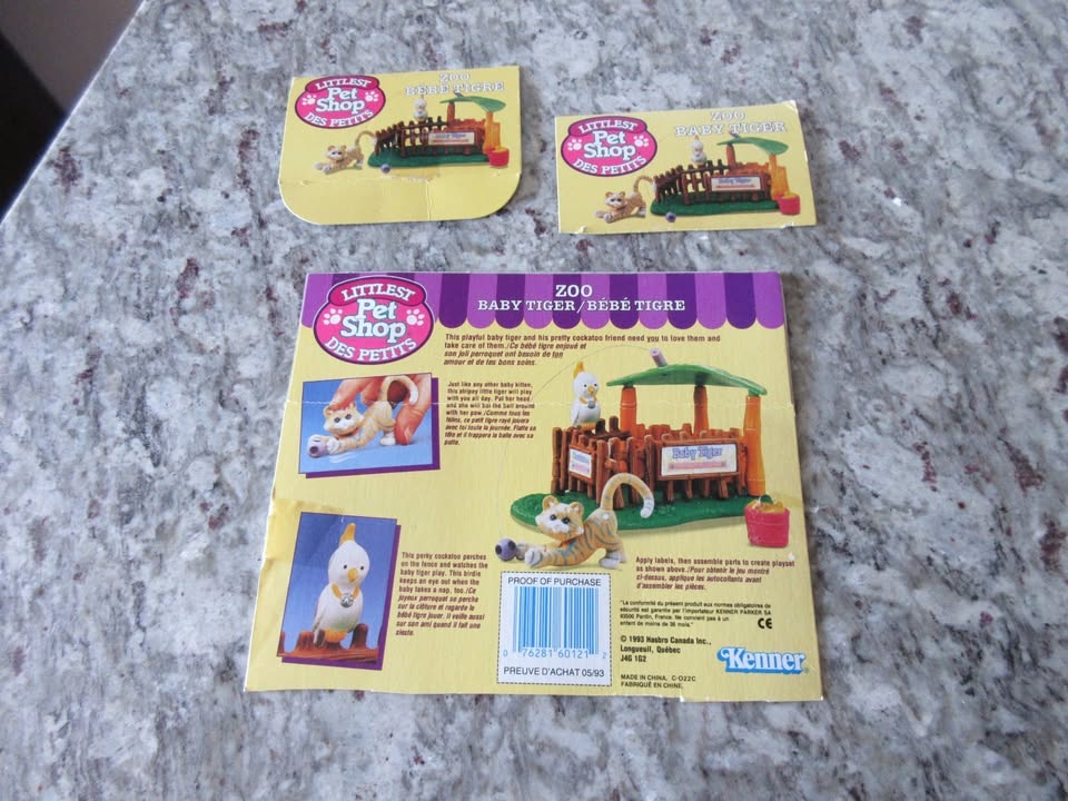 1993 Littlest Pet Shop Zoo - Baby Tiger Playset - photo 2