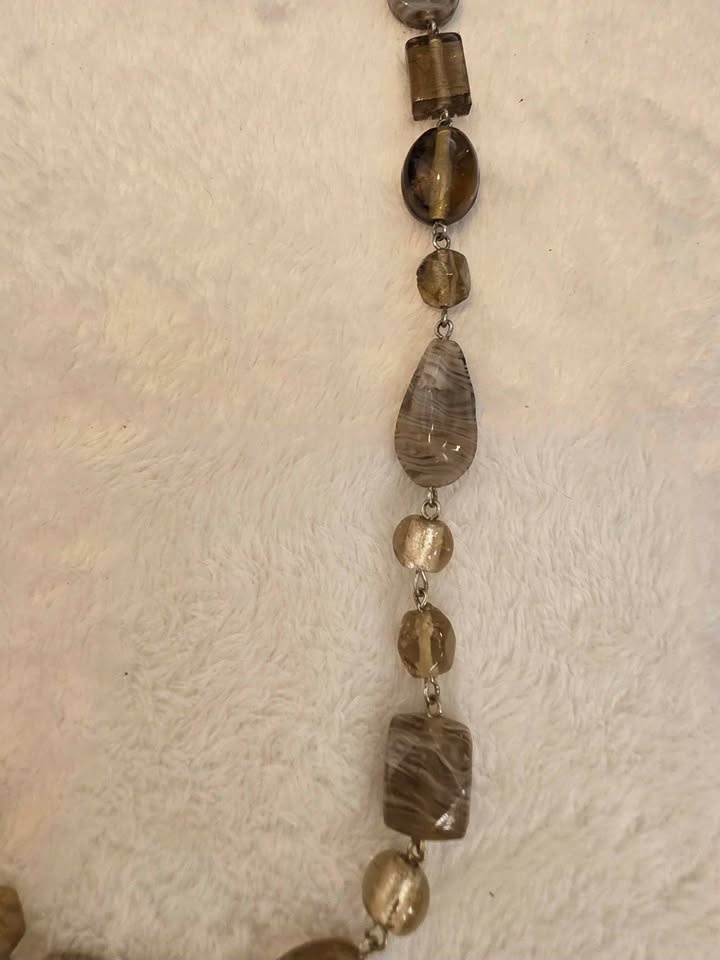 Long vintage beaded necklace - photo 2