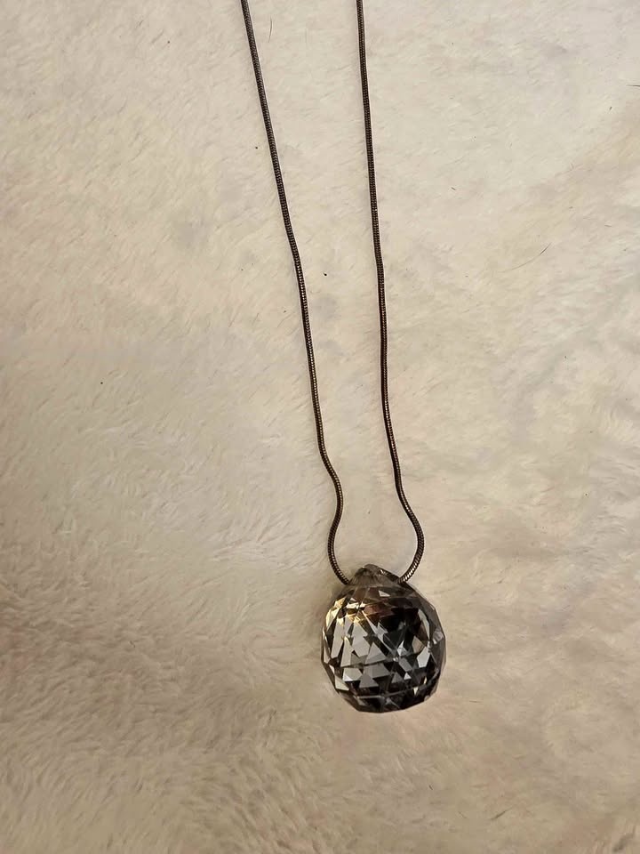 Disco like pendant Vintage Necklace