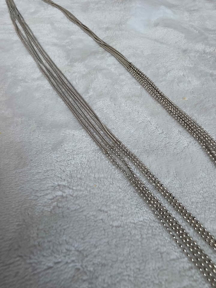 Over 3ft long - Metal Flashy Vintage Jewelry - photo 2