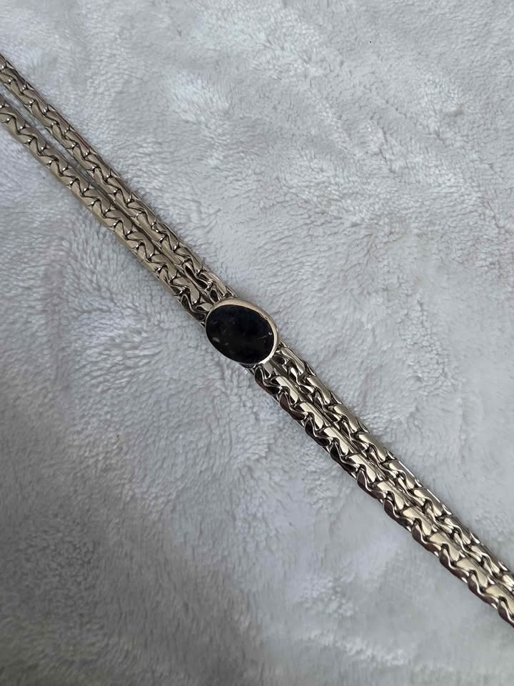 Two chain silver choker - photo 2