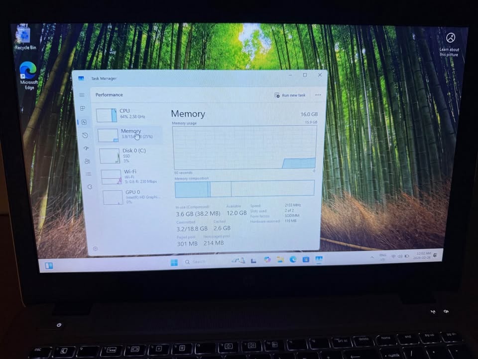 HP ProBook 15.6" Laptop | 16GB RAM | 256GB SSD | Win 11 - photo 3