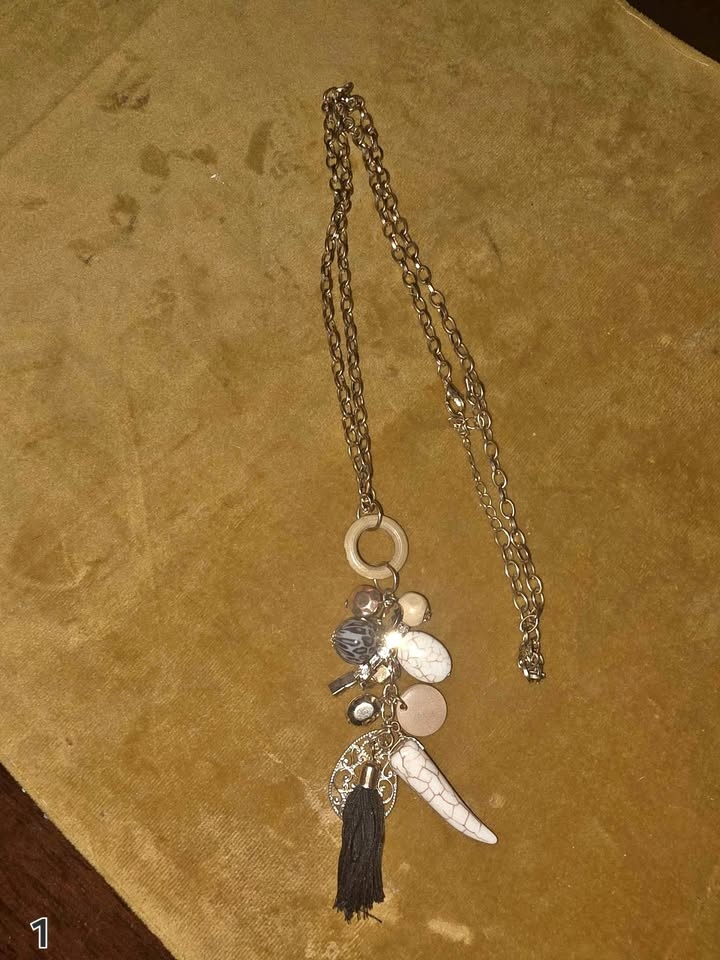 Vintage Costume Jewelry Long Cluster