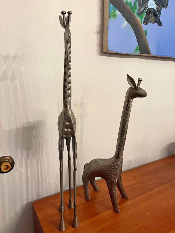 Silver giraffes