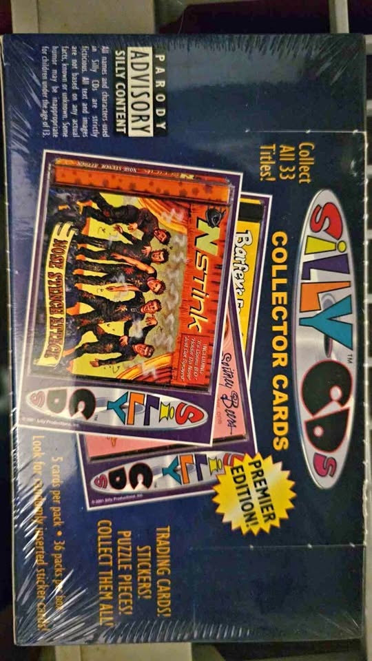 2001 Silly Cds Collector Cards Original Sealed Box (36 Packs)
