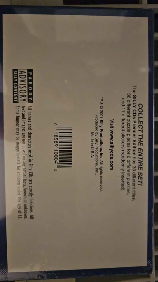 2001 Silly Cds Collector Cards Original Sealed Box (36 Packs) - photo 2