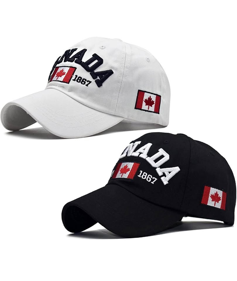 2Pcs Canada Cap for Men and Women