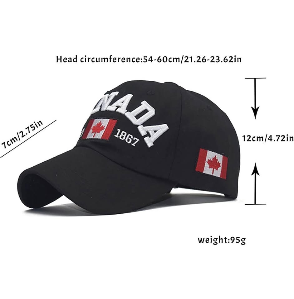 2Pcs Canada Cap for Men and Women - photo 5