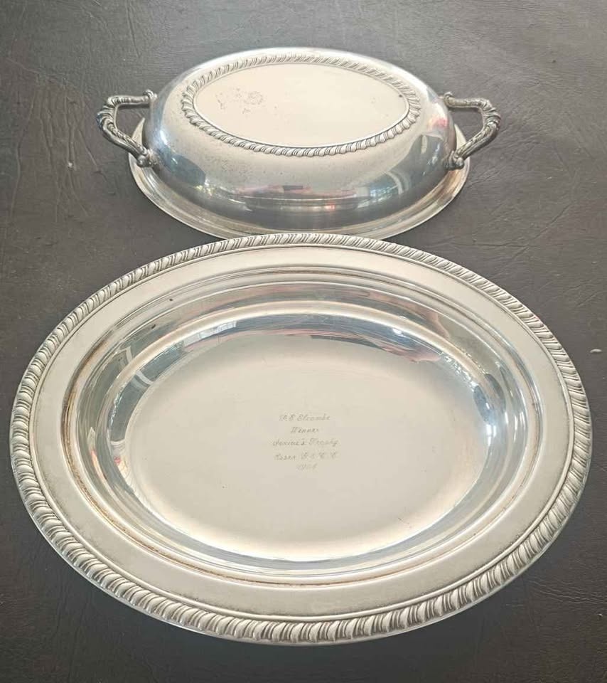 Silver Candy Dish Golf Trophy 1964