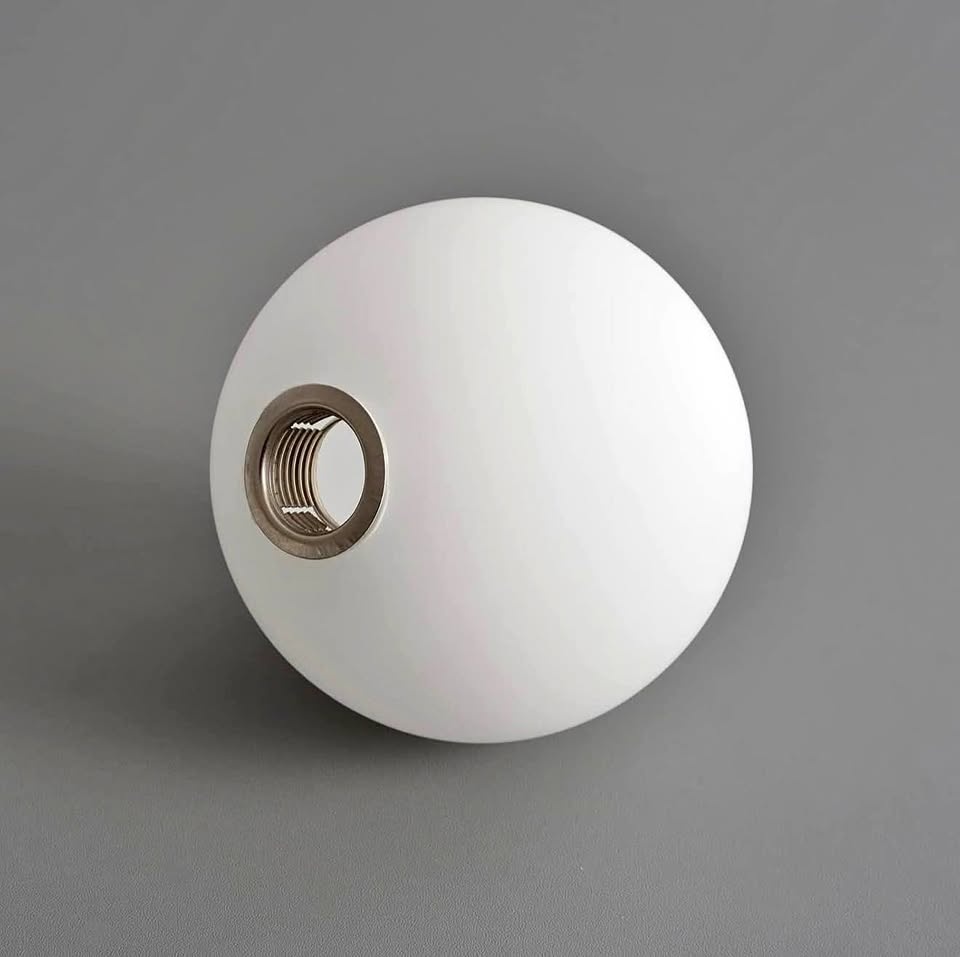 Brand New 4" Milky White Glass Replacement Lampshade