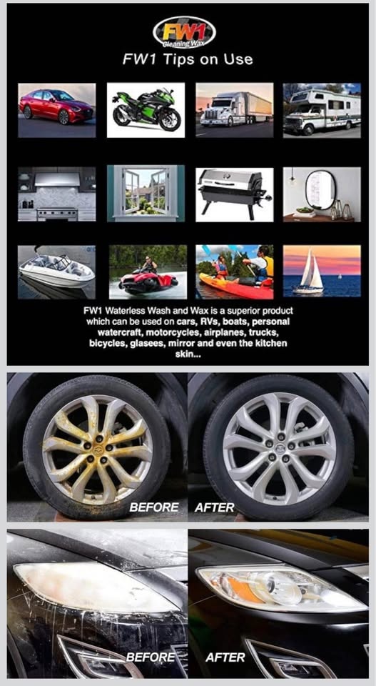 2-Pack FW1 Waterless Car Wash & Wax - photo 5