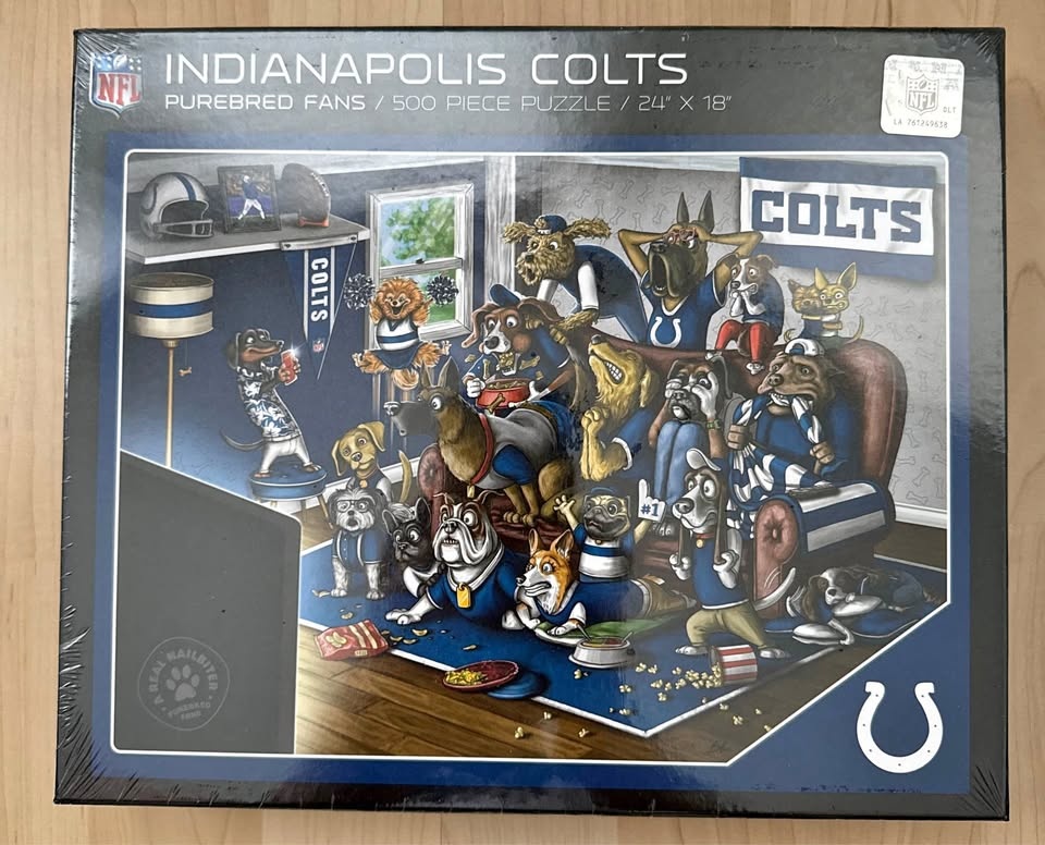 NEW Indianapolis Colts "Purebred Fans" Puzzle - 500 Pieces 🐶