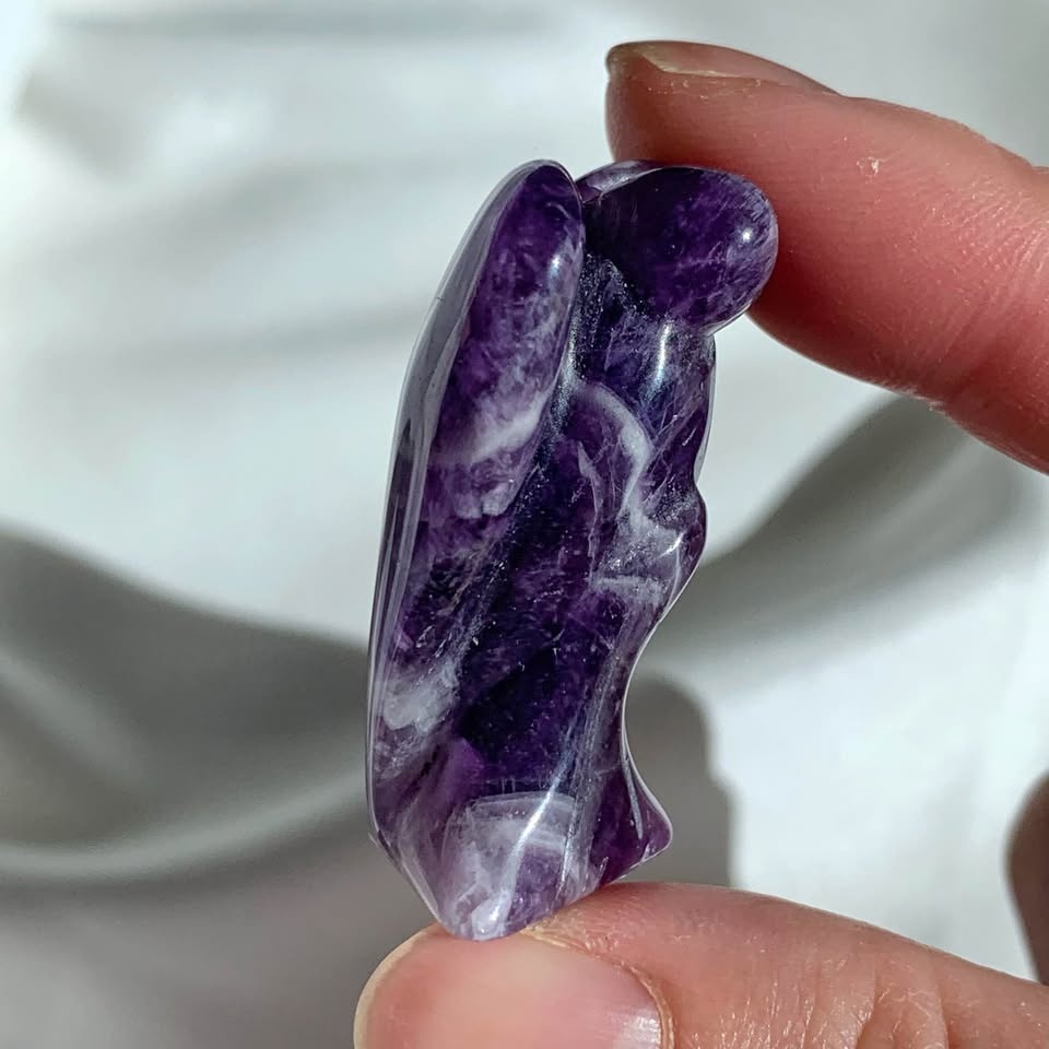 Chevron Amethyst Angel - Small Size - photo 3