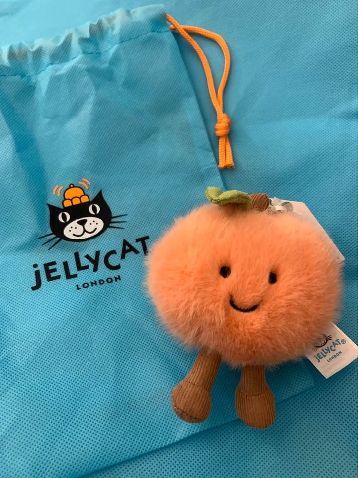 Jellycat Amuseables Peach Bag Charm (BNWT) - photo 3