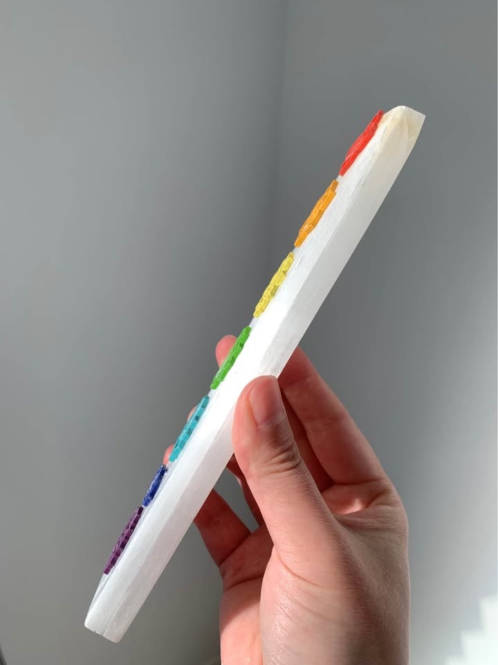 7 Chakra Selenite Slab - 20cm length - photo 3