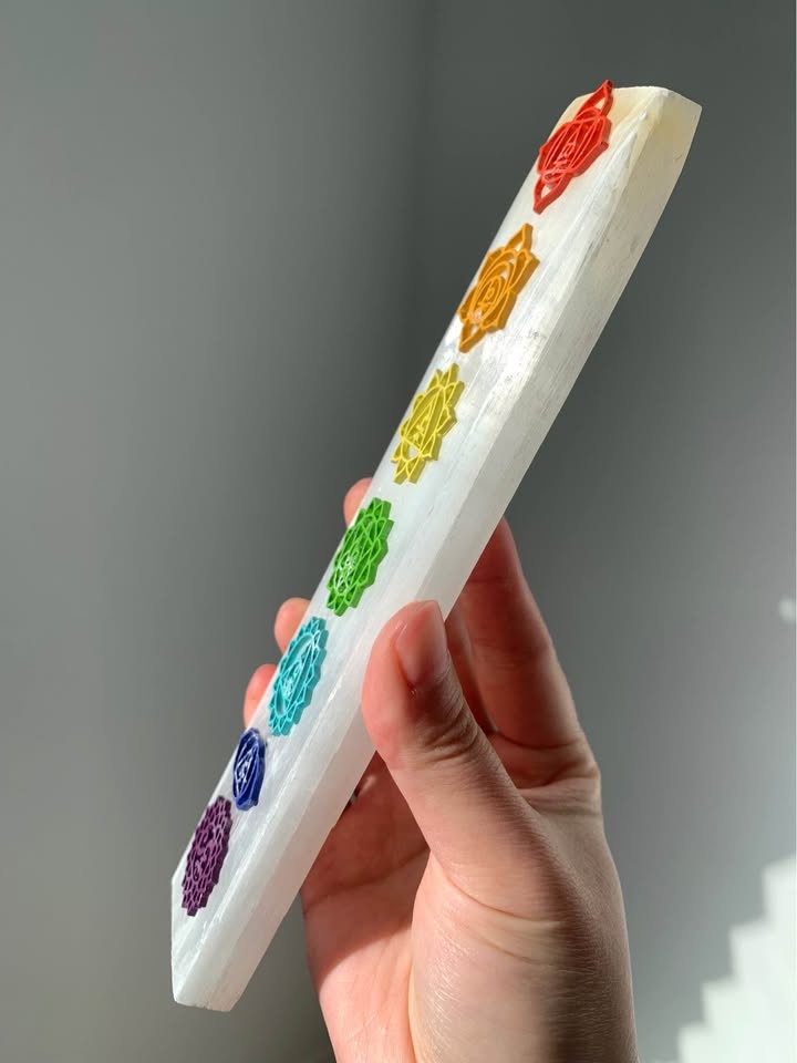 7 Chakra Selenite Slab - 20cm length - photo 4