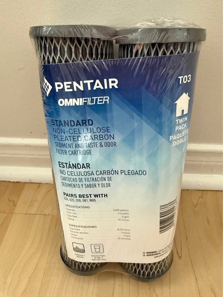 NEW Pentair OMNIFilter T03 Water Filters - Twin Pack (Sealed)