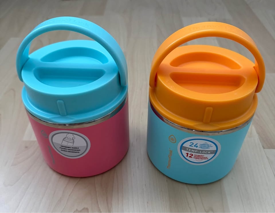 ThermoFlask 20 oz Insulated Food Jar 2-Pack (Sugar Coral/Maui Bl - photo 2