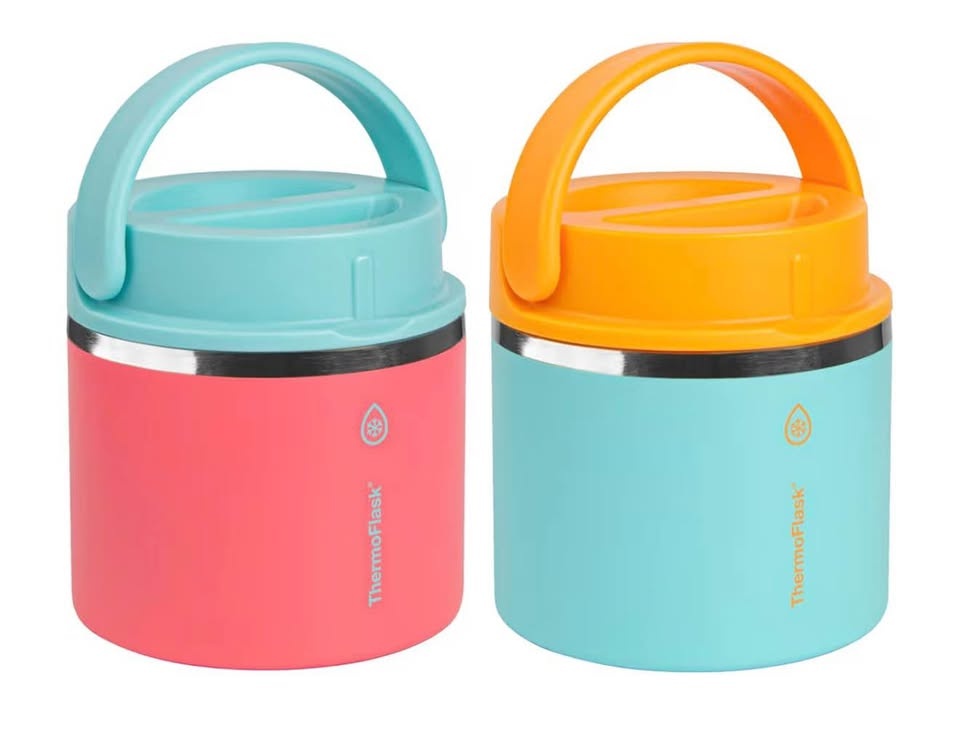 ThermoFlask 20 oz Insulated Food Jar 2-Pack (Sugar Coral/Maui Bl - photo 3