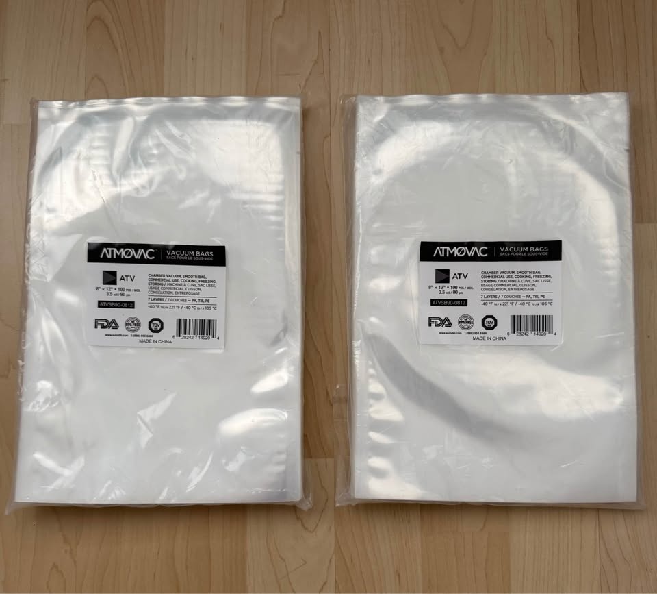 100pk Atmovac Vacuum Sealer Bags (8" x 12") - Brand New - photo 2