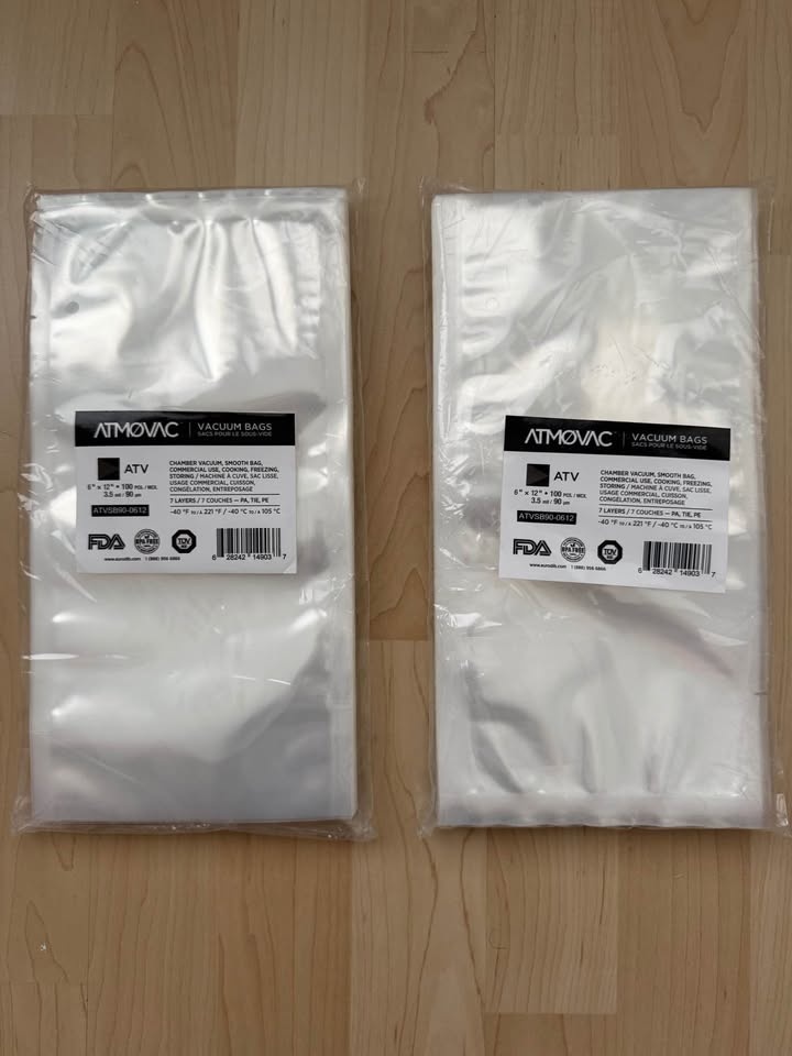 100pk Atmovac Vacuum Sealer Bags (6" x 12") - Brand New - photo 2