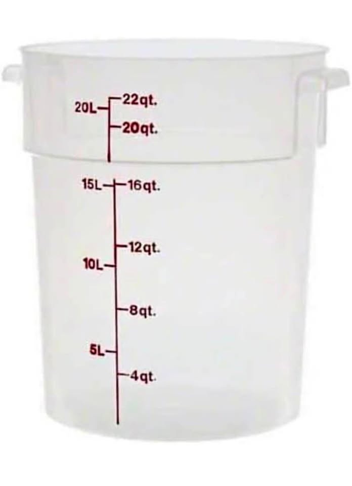 Brand New 22QT Commercial Food-Grade Storage Container w/ Lid