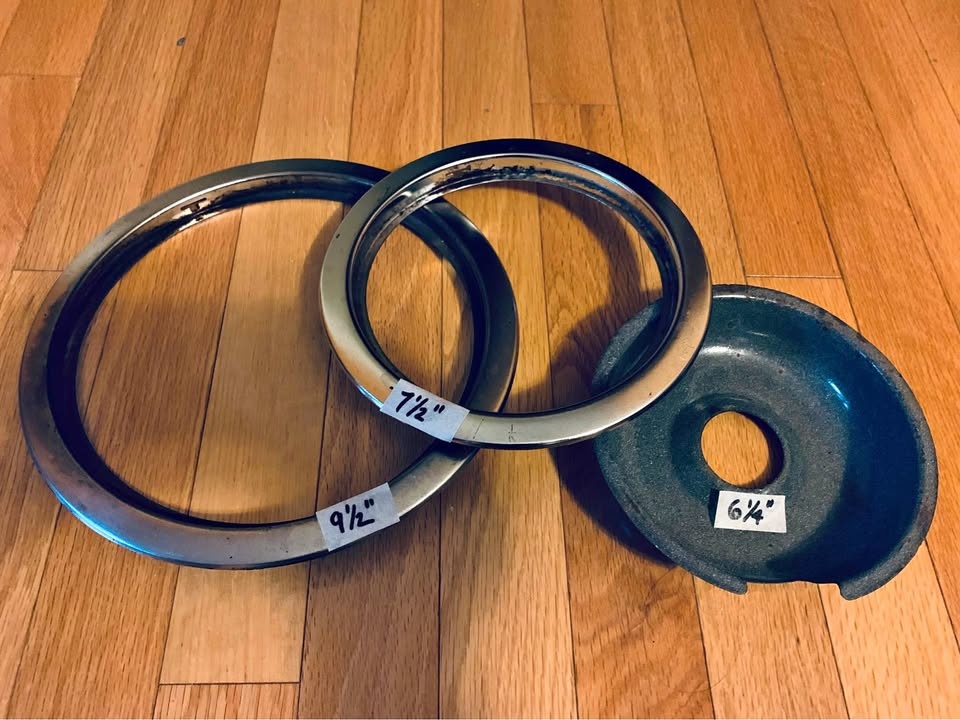 Stove Parts Small Drip Pan & Rings