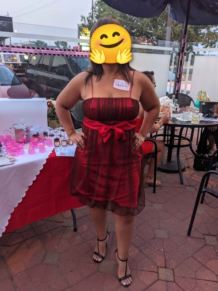 Stunning Burgundy & Shimmer Tulle Cocktail Dress with Shawl - photo 4