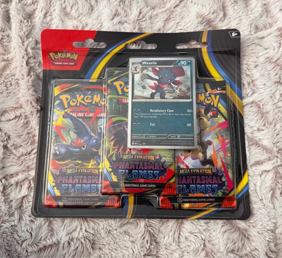 Pokemon TCG Phantasmal Flames 3-Pack Blister - Two Pack - photo 2