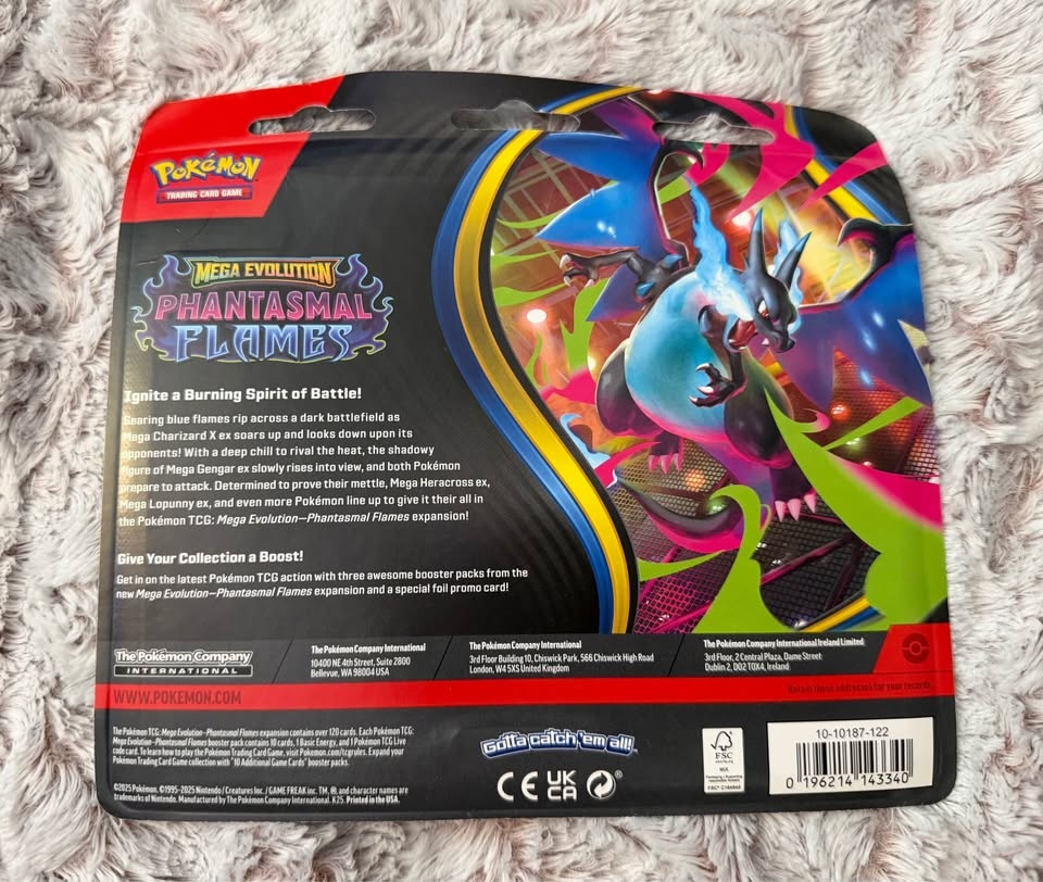 Pokemon TCG Phantasmal Flames 3-Pack Blister - Two Pack - photo 3