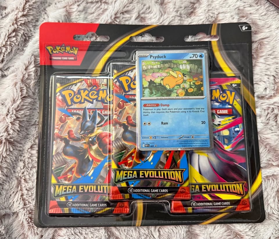 Pokemon TCG: Mega Evolution 3-Pack Blister -- TWO PACK