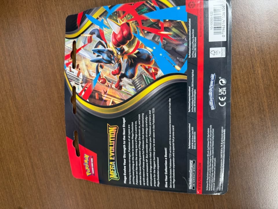 Pokemon TCG: Mega Evolution 3-Pack Blister -- TWO PACK - photo 3