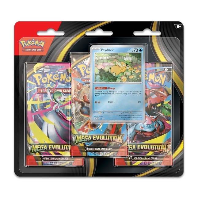 Pokemon TCG: Mega Evolution 3-Pack Blister -- TWO PACK - photo 5
