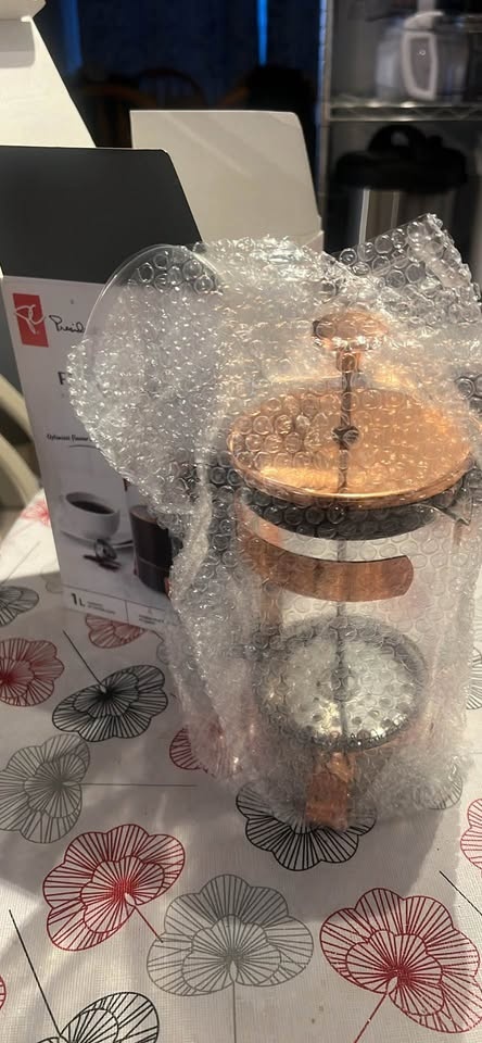 President's Choice French Press Coffee Maker Copper Accents 1L - photo 3