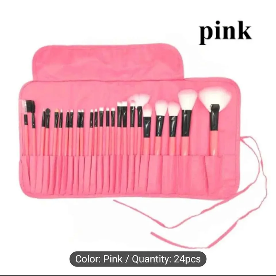 24 Pcs Make-up Brush Set with Storage Bag thumbnail
