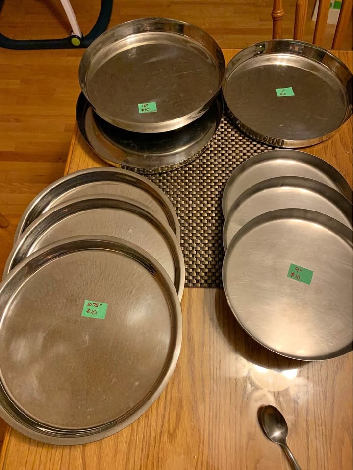 Serving Trays Stainless Steel $10 EACH