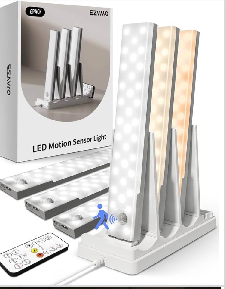 EZVALO 6-Pack Under Cabinet Lights w/ Charging Station - photo 2