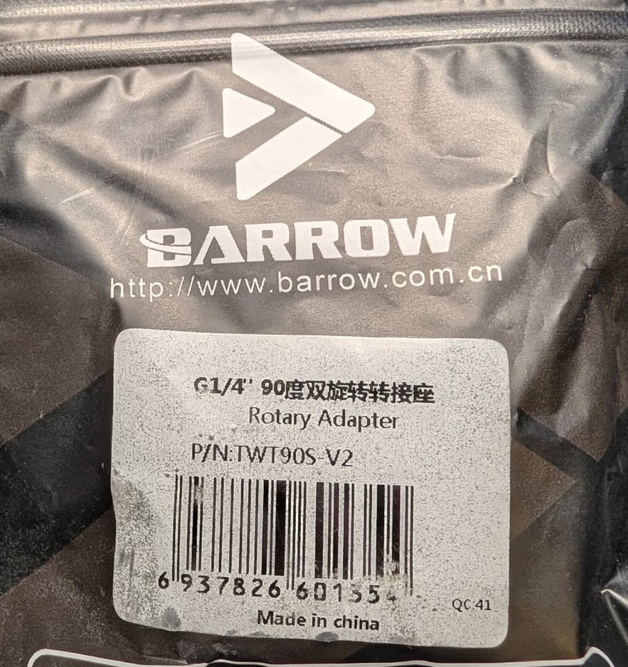 Barrow G1/4" 90 Degree Dual Rotary Water Cooling Fitting TWT90S- - photo 3