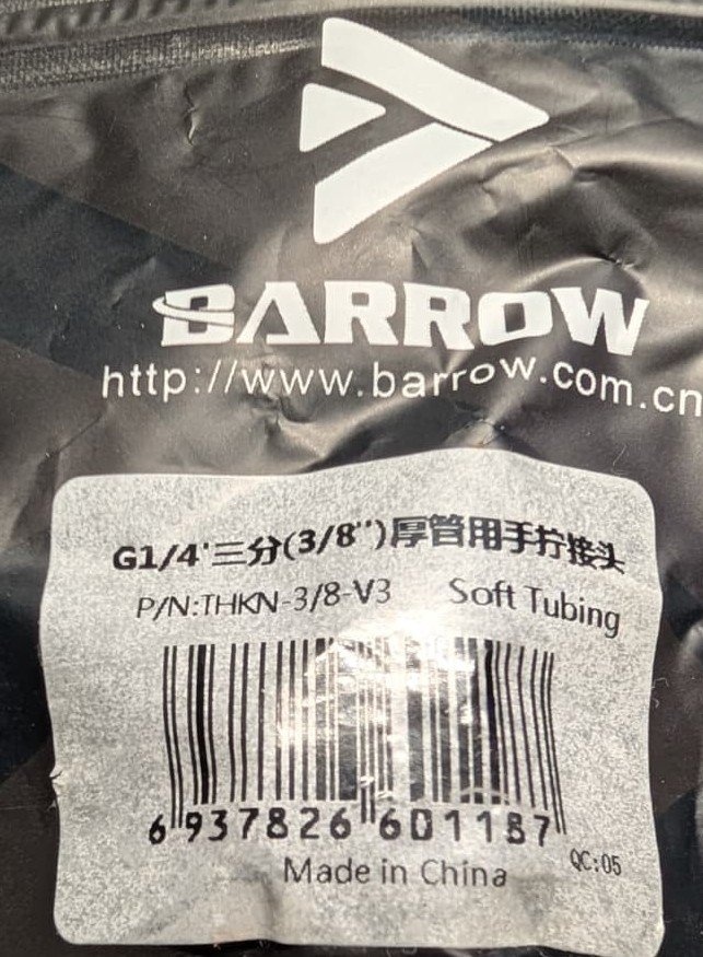 Barrow G1/4" 10x16mm Soft Tube Compression Fitting THKN-3/8 - photo 4