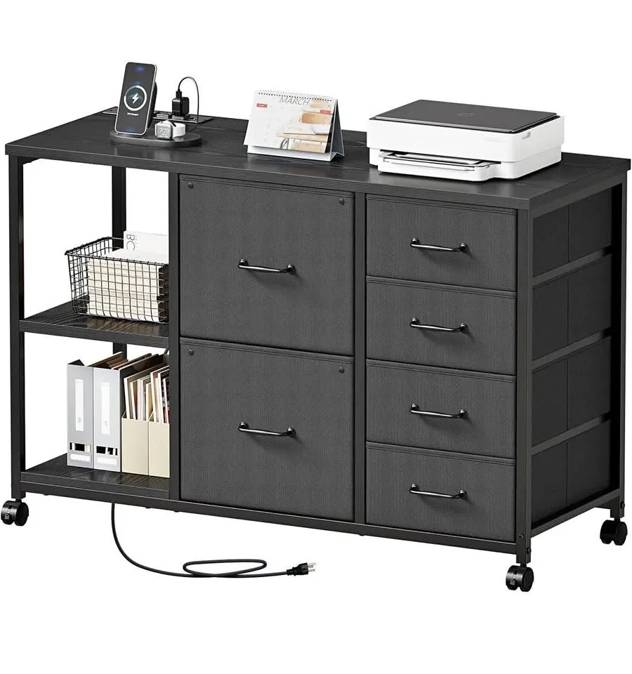Brand New - 6 Drawer File Cabinet with Charging Station thumbnail