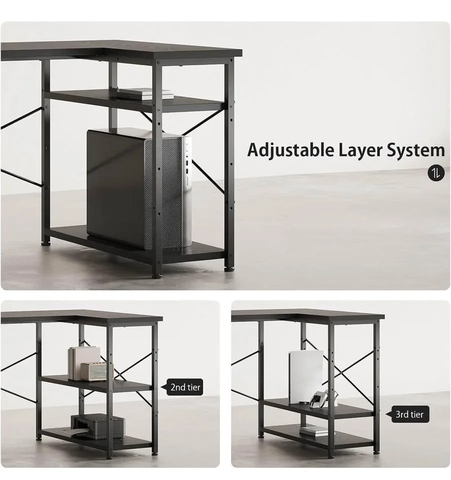 Brand New - 55" Computer Desk with Drawers image indicator(6)